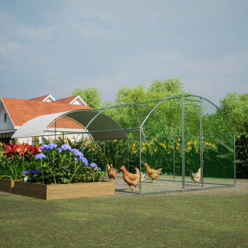 Large Chicken Coop Metal Track With Waterproof And UV Cover