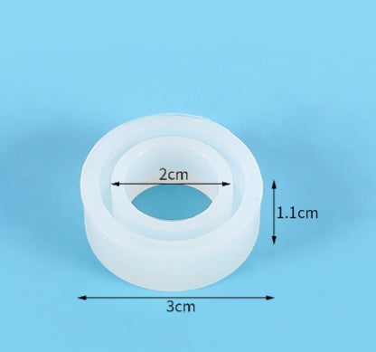 DIY Crystal Epoxy Mould Ring Set