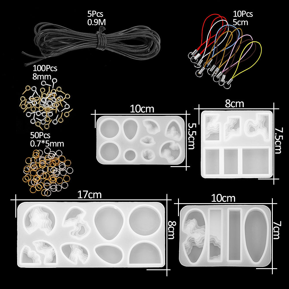 Crystal Epoxy Various Love Star Dolphin Mold Set