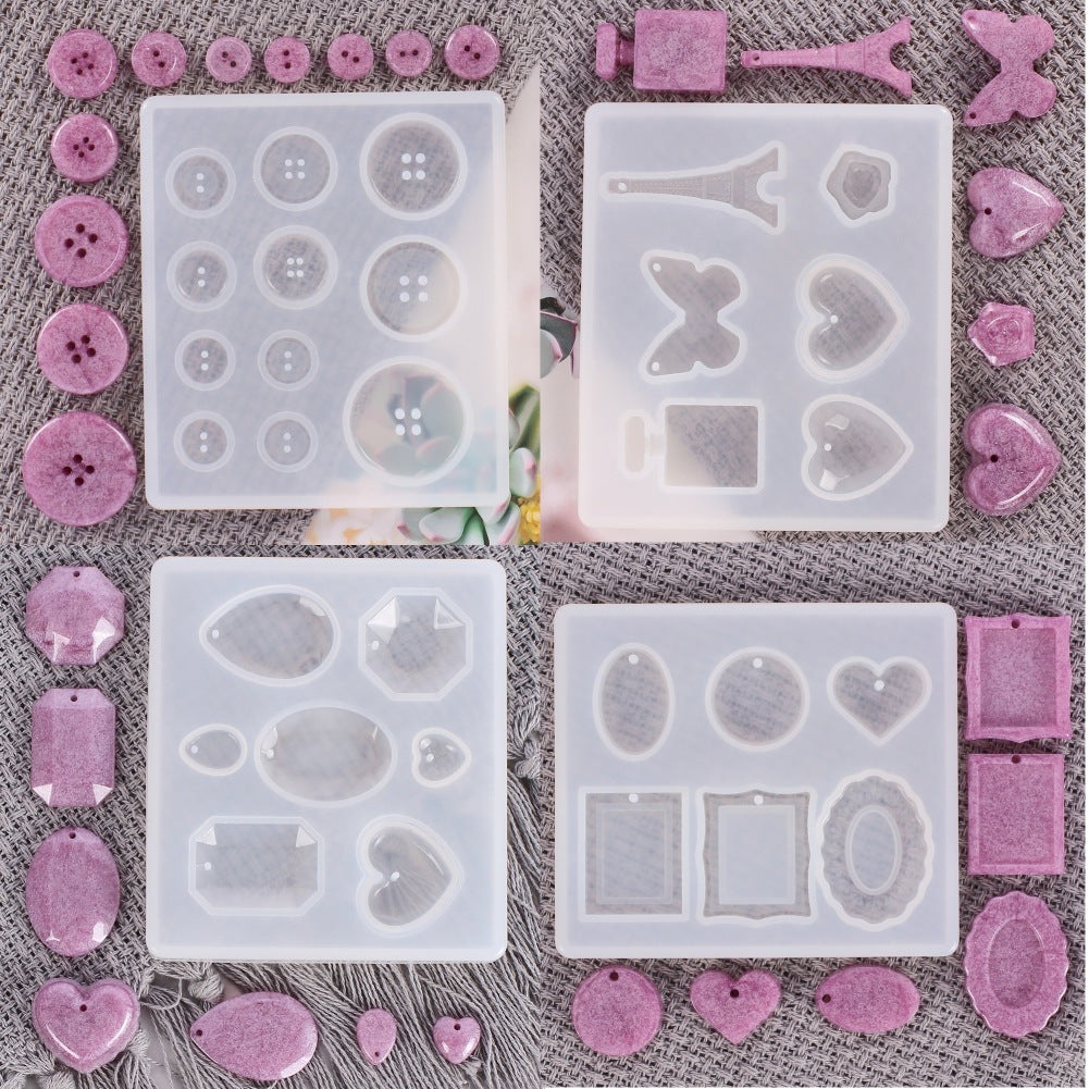 Home Simple Crystal Epoxy Pendant Mould
