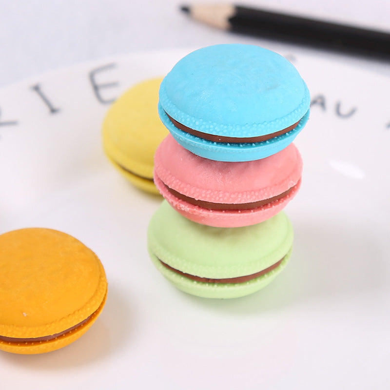 creative macaron eraser