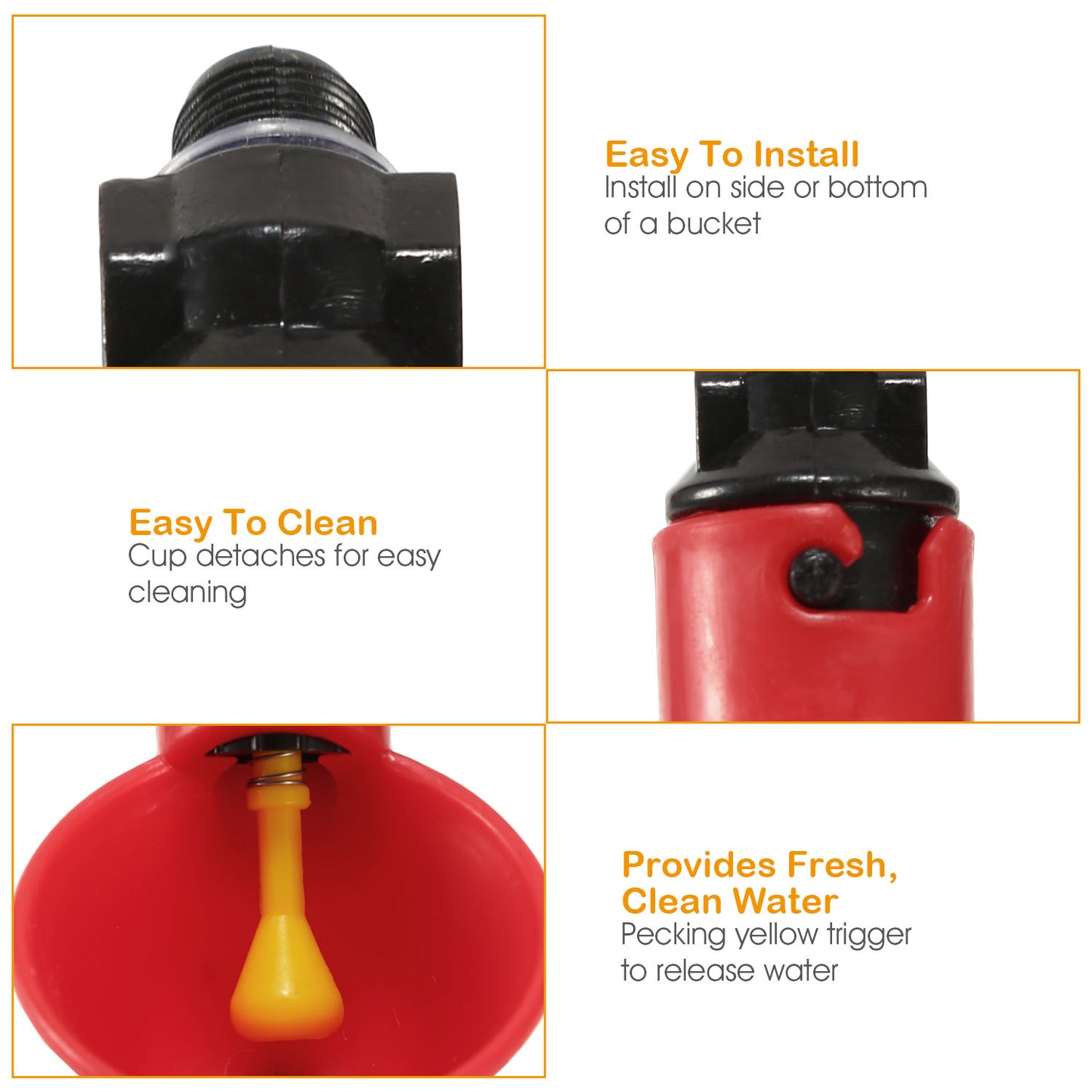 20 Pack Chicken Waterer Automatic Poultry Waterer