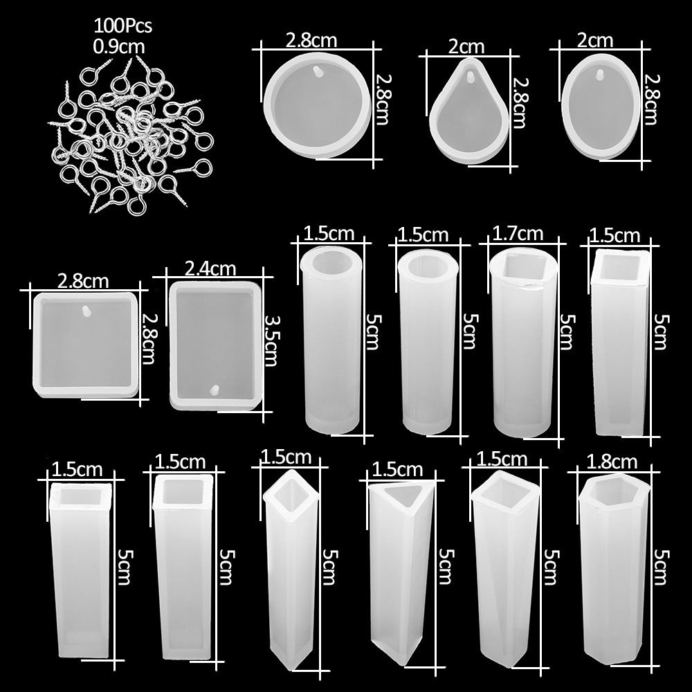 Crystal Epoxy Various Love Star Dolphin Mold Set