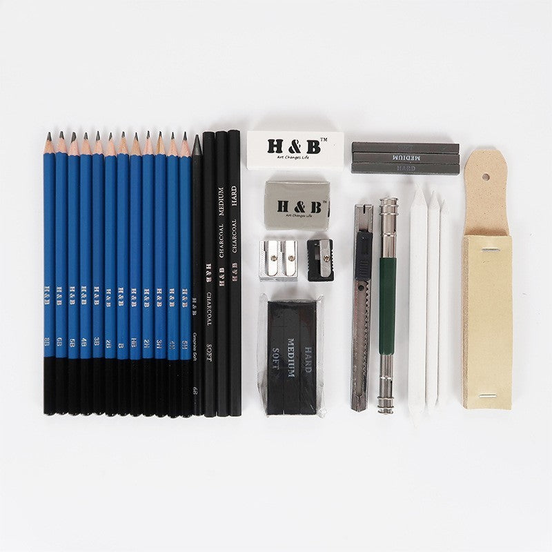 32pcs Professional Drawing Sketch Pencil Craft Kit