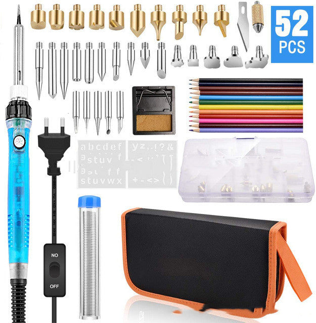 Diy 99Pcs Wood Burning Craft Kit