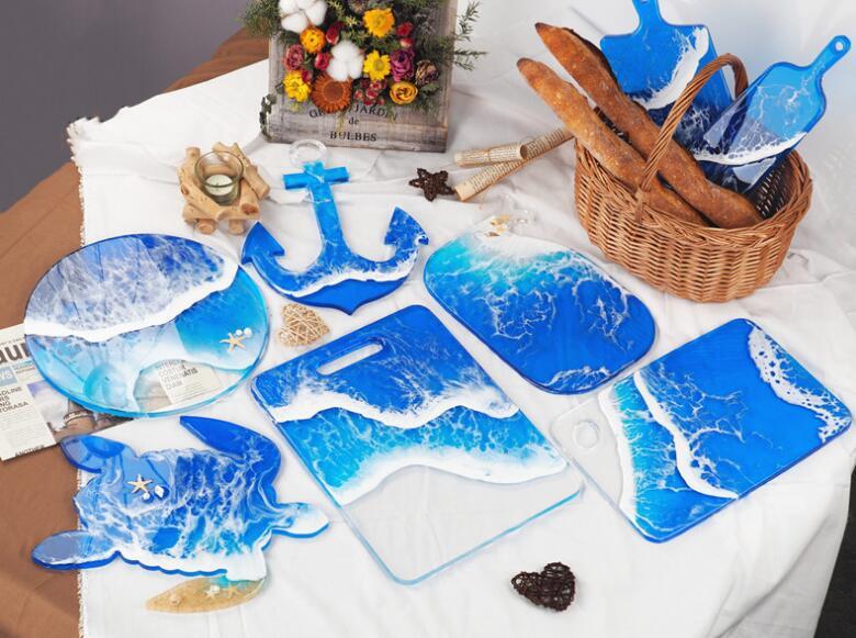 Crystal Epoxy Silicone Mold Round Tray