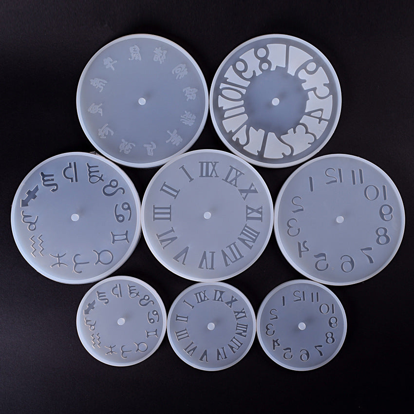 Silicone Mold, Clock, Crystal, Watch, Crystal Epoxy Mold, DIY Handmade Mold