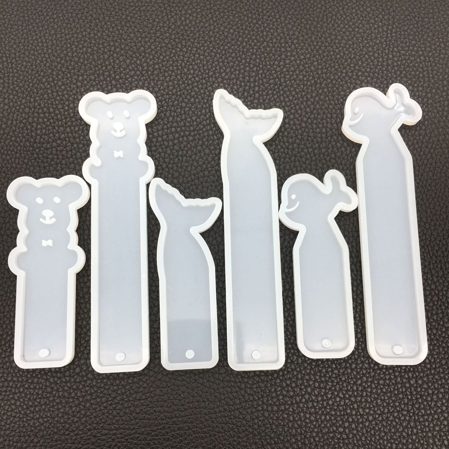 Crystal Epoxy Fish Tail Bookmark Stencil