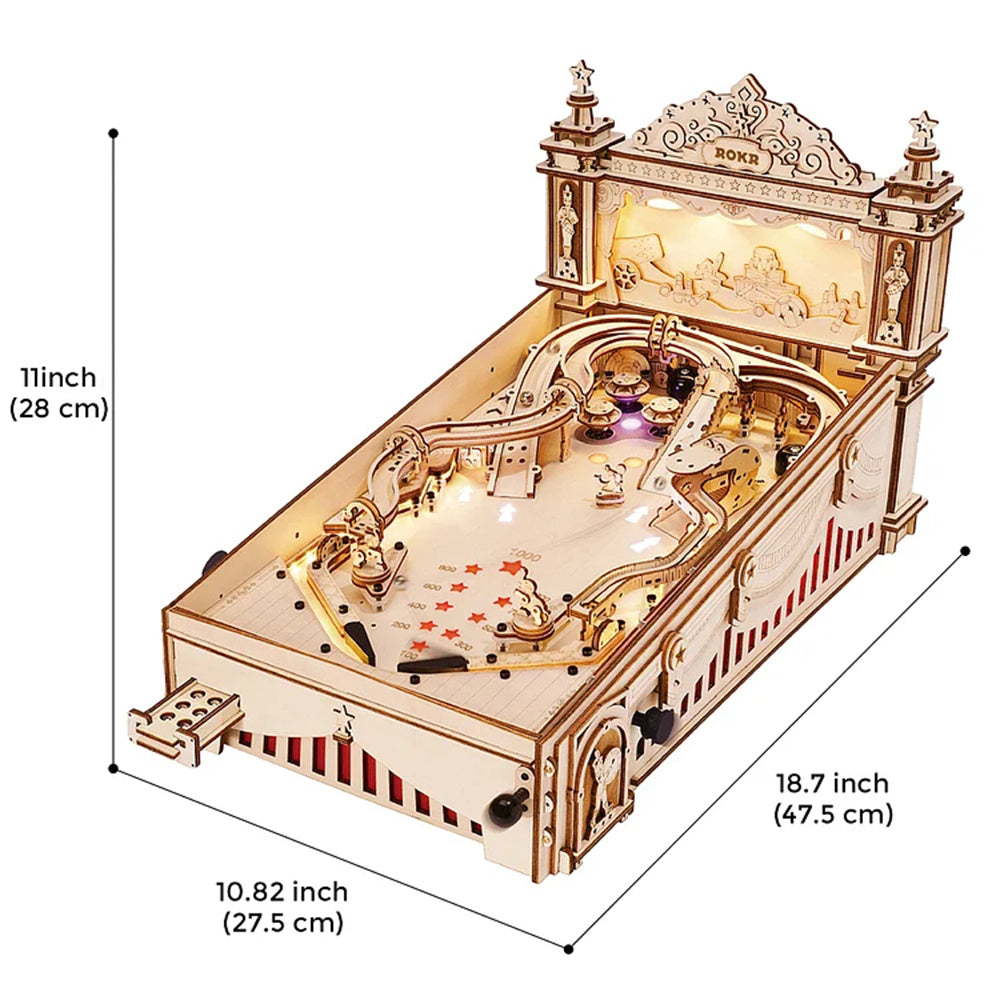 ROKR 3D Puzzle Pinball Machine STEM Kit