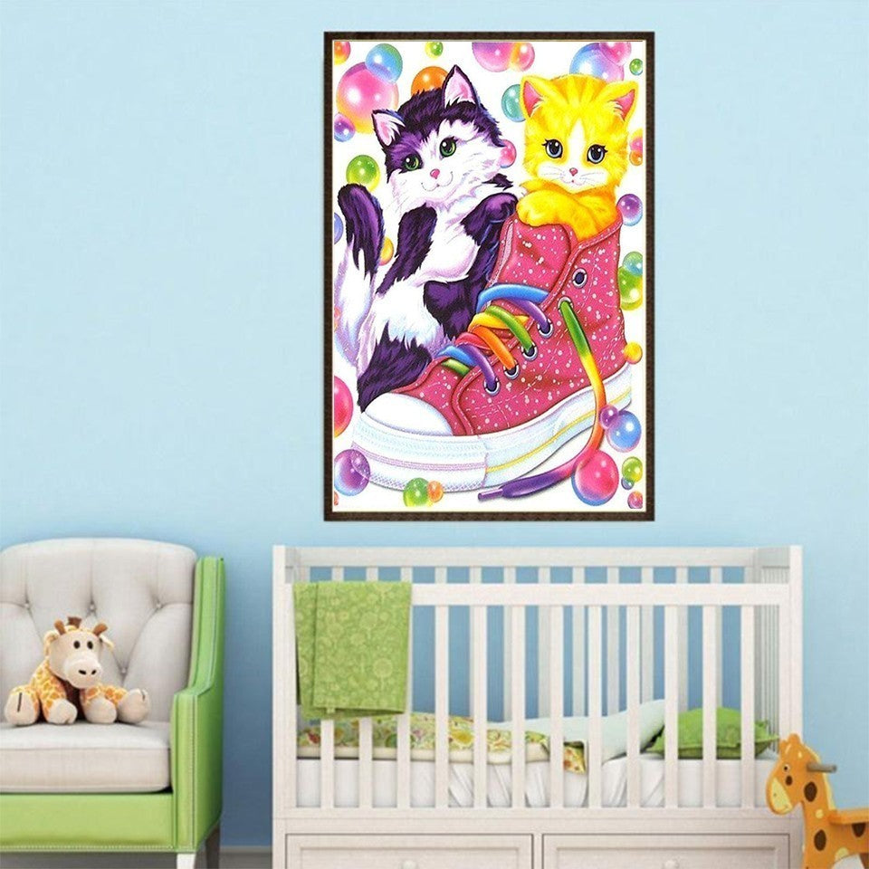 Diy diamond painting pretty cat
