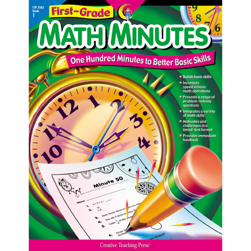 FIRST-GR MATH MINUTES BOOK