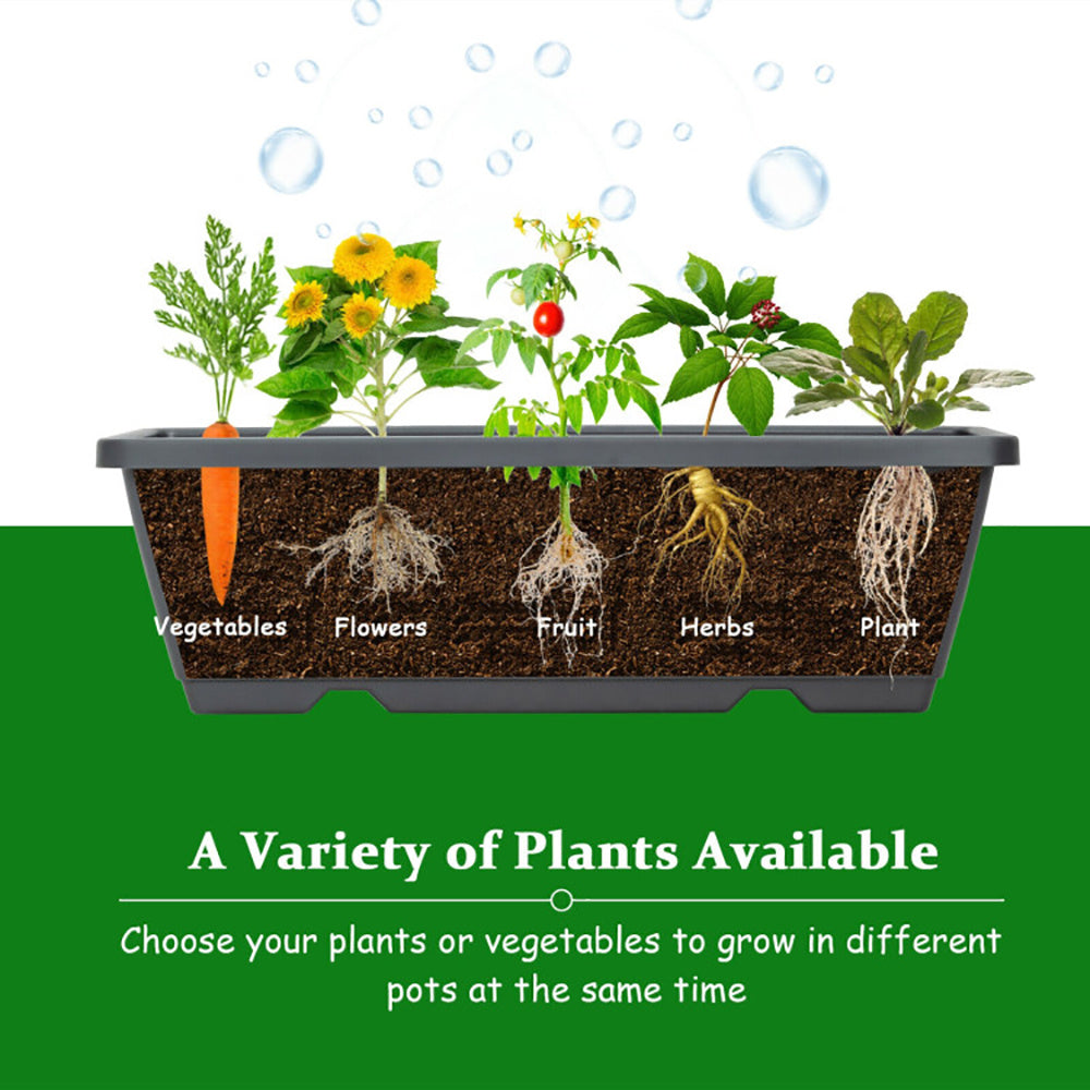 5-Tier Raised Garden Bed With Water Drainage