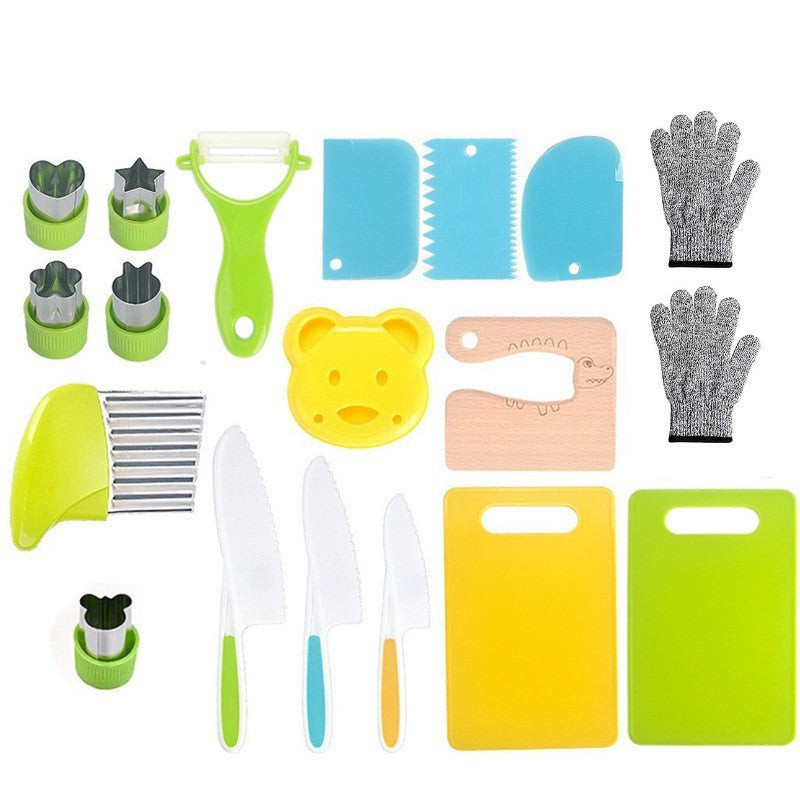 Children's Plastic Knife Kitchen cooking Kit