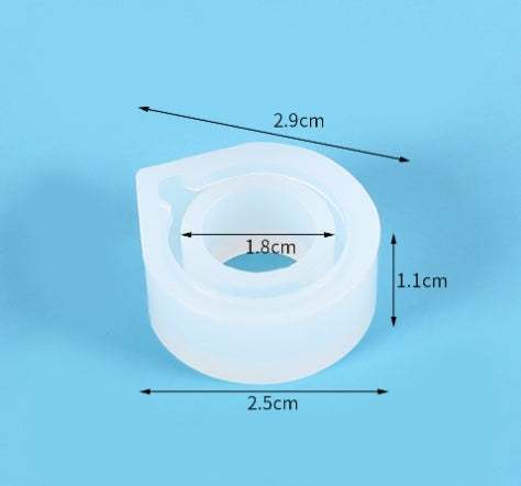 DIY Crystal Epoxy Mould Ring Set