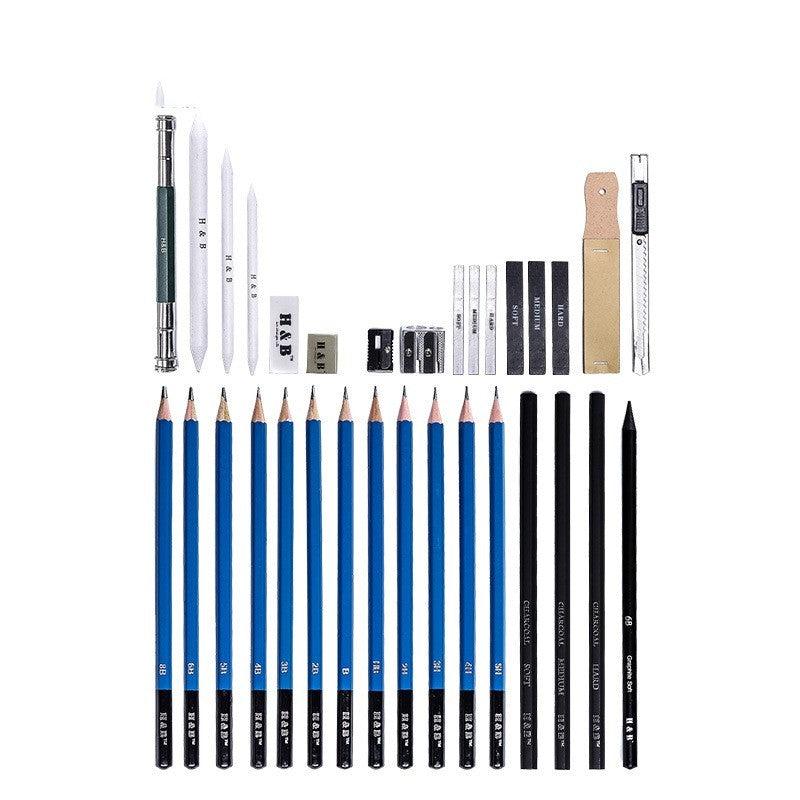 32pcs Professional Drawing Sketch Pencil Craft Kit