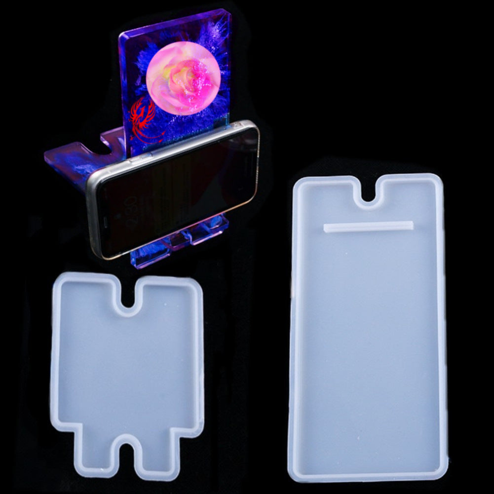 Epoxy Mold Type 2 Mobile Phone Holder Silicone Mold Mirror Surface
