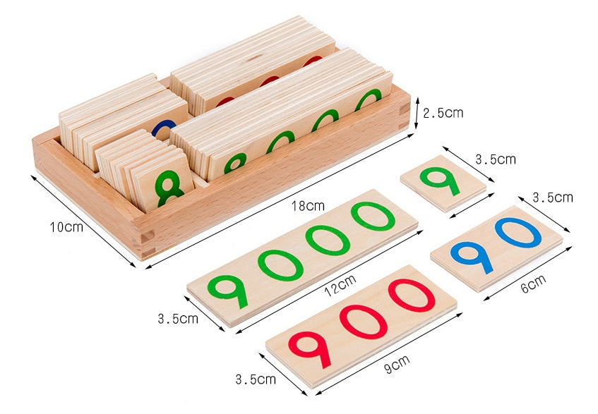 Wooden Montessori material Mathematics teaching aid