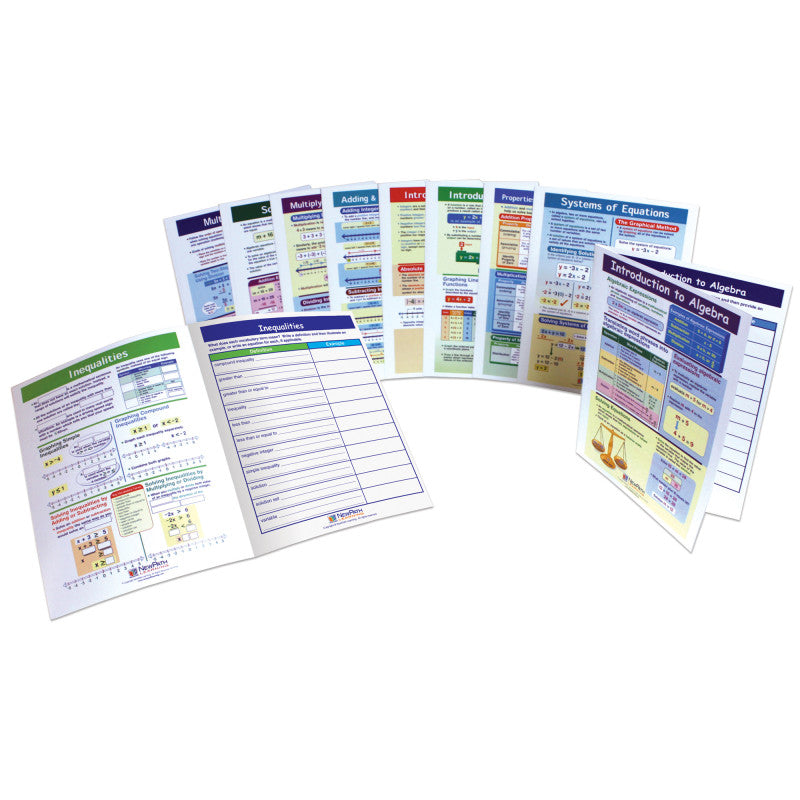 ALGEBRA SKILLS VISUAL LEARN GUIDES MATH KIT