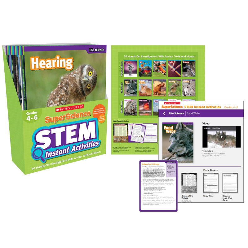 SUPERSCIENCE GR 4-6 STEM INSTANT ACTIVITIES SCIENCE BOOK
