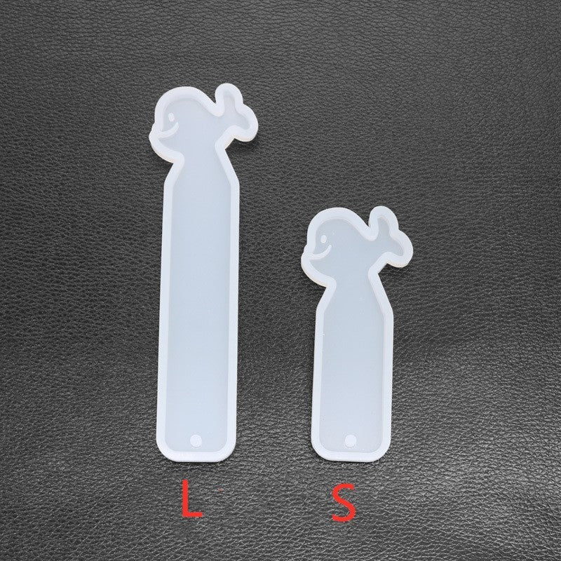 Crystal Epoxy Fish Tail Bookmark Stencil