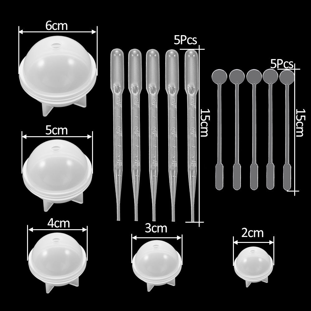 Crystal Epoxy Various Love Star Dolphin Mold Set