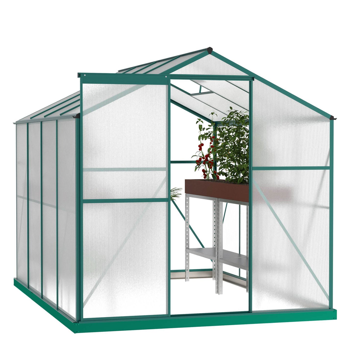 Polycarbonate Greenhouse 6X8 Ft