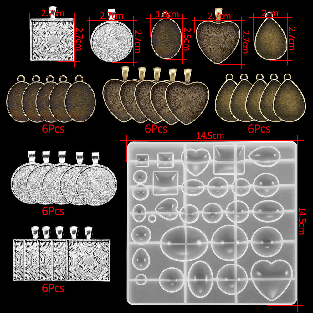 Crystal Epoxy Various Love Star Dolphin Mold Set