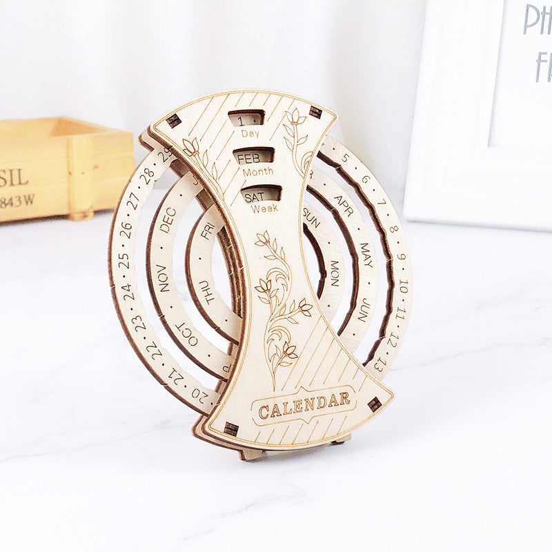 DIY Wooden Calendar STEM 3D Puzzle