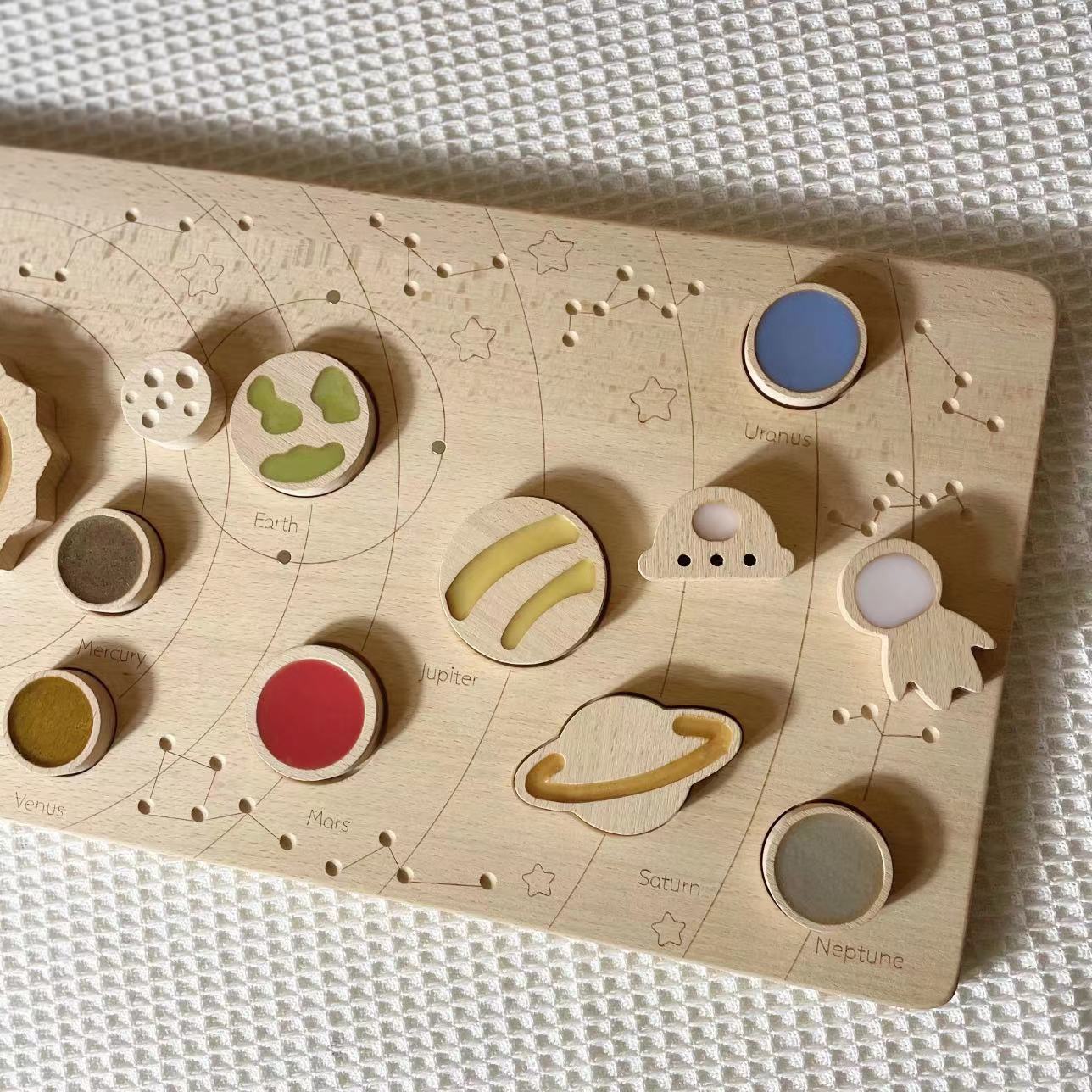 Wooden Magnetic Montessori Planetary Disk