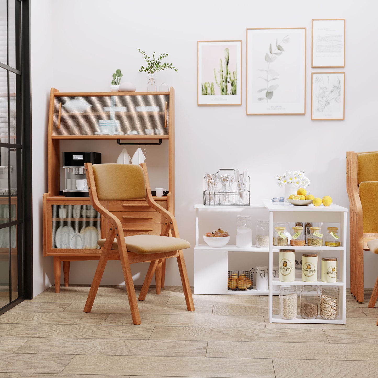 L Shaped Corner Computer Desk With Storage Shelves