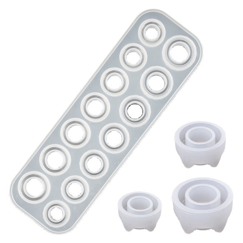 DIY Crystal Epoxy Mould Ring Set