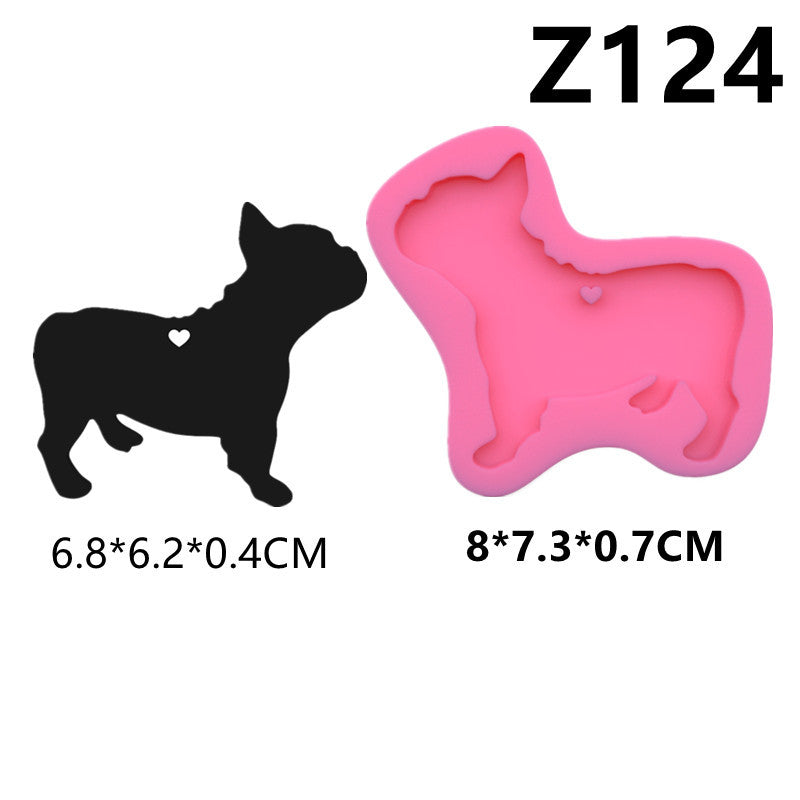 Mirror Crystal Epoxy Resin Keychain Mould