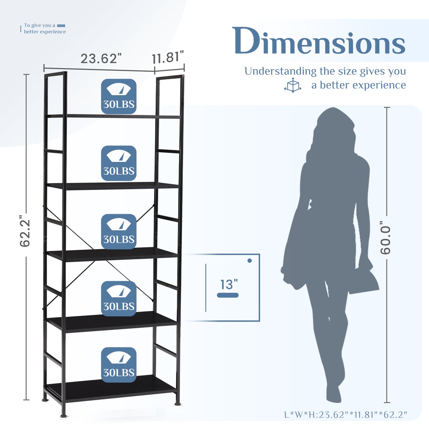 5-storey Bookshelf