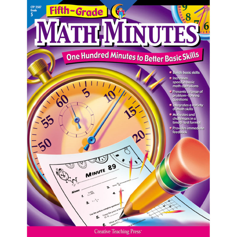 FIFTH-GR MATH MINUTES BOOK