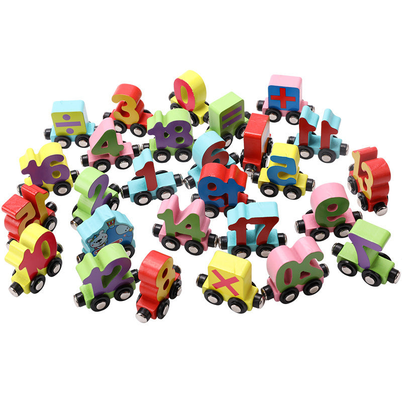 Magnetic Number Train Letter Building Blocks