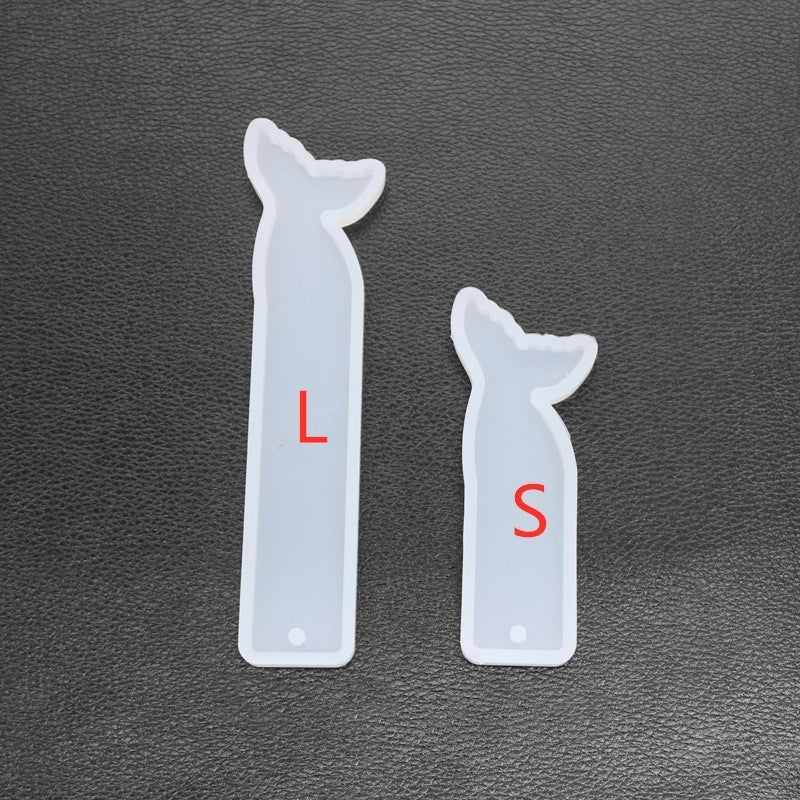 Crystal Epoxy Fish Tail Bookmark Stencil