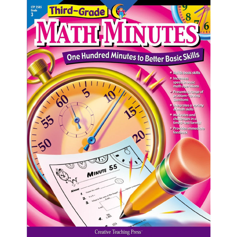 THIRD-GR MATH MINUTES BOOK