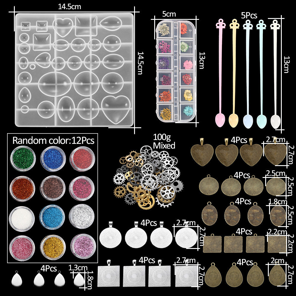 Crystal Epoxy Various Love Star Dolphin Mold Set
