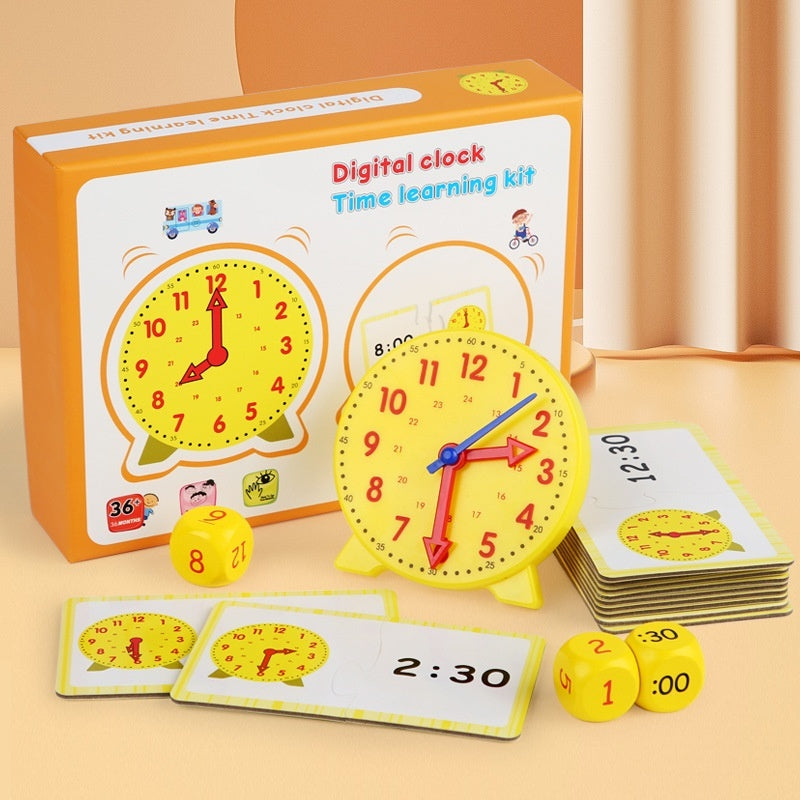 Montessori Wooden Children's Multifunctional Perception Clock