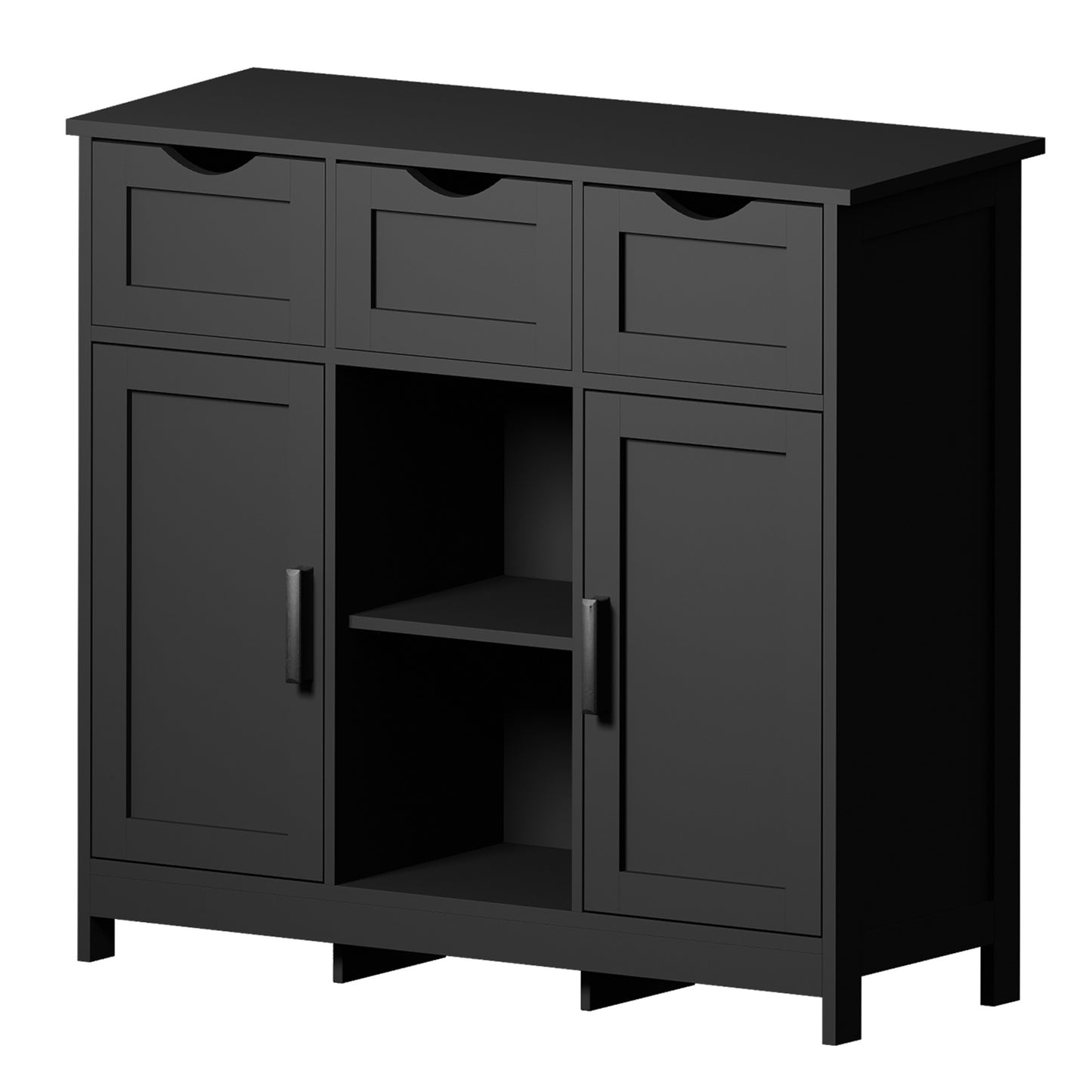 Storage Cabinet With Drawers And Shelves