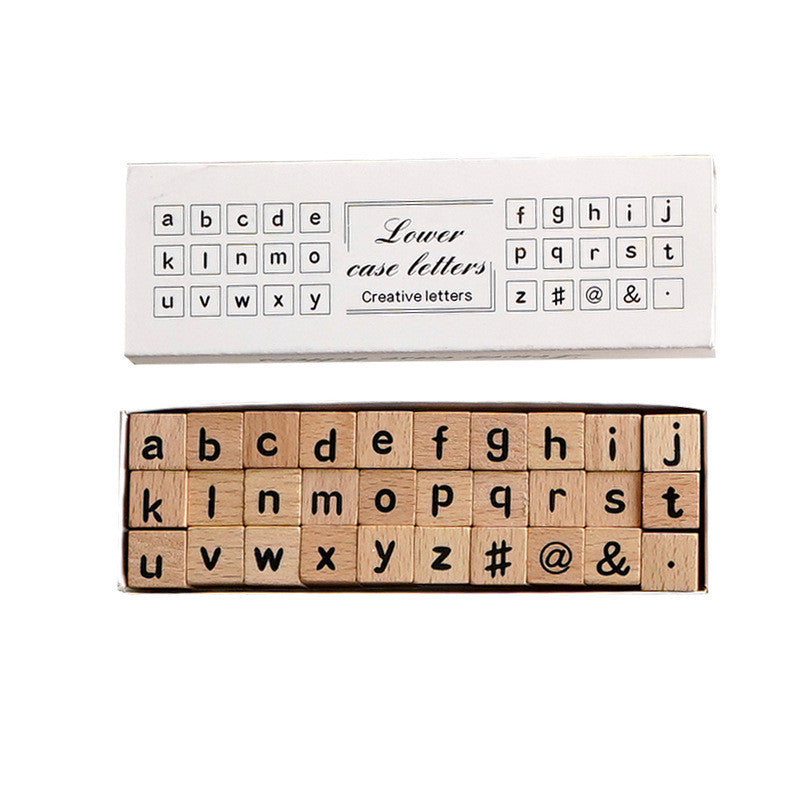 Small Wood Stamp With Date And Number Art Kit