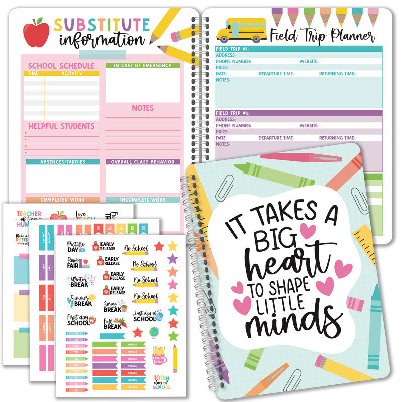 COLORFUL UNDATED TEACHER PLANNER