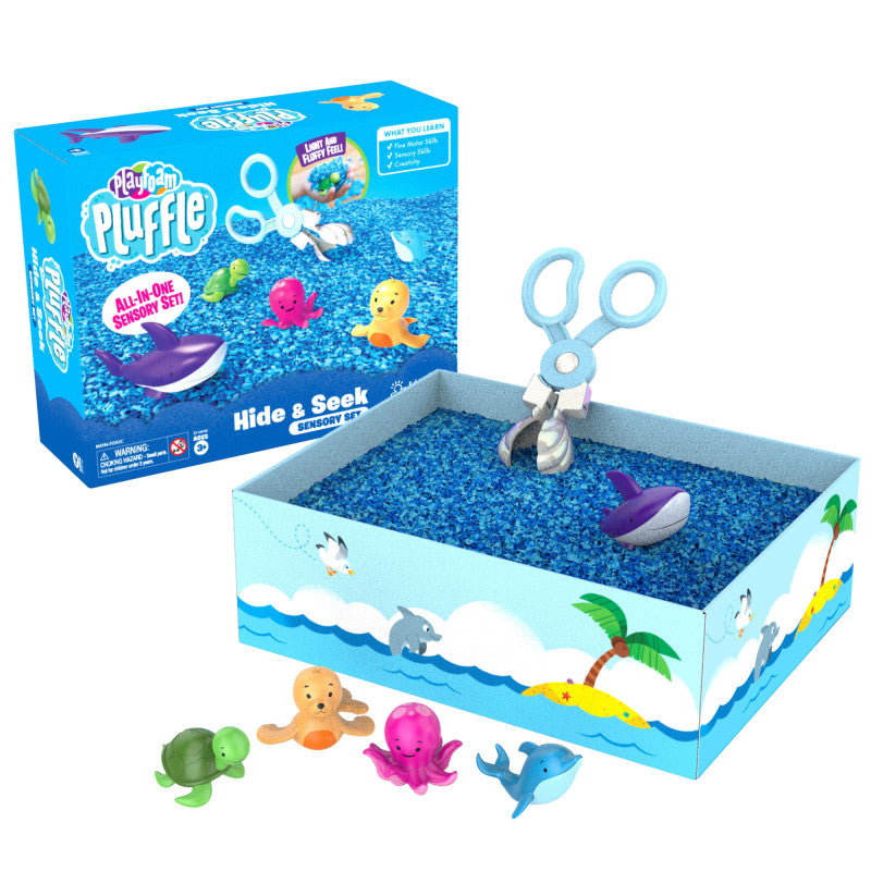 PLAYFOAM PLUFFLE HIDE & SEEK SET OCEAN SENSORY