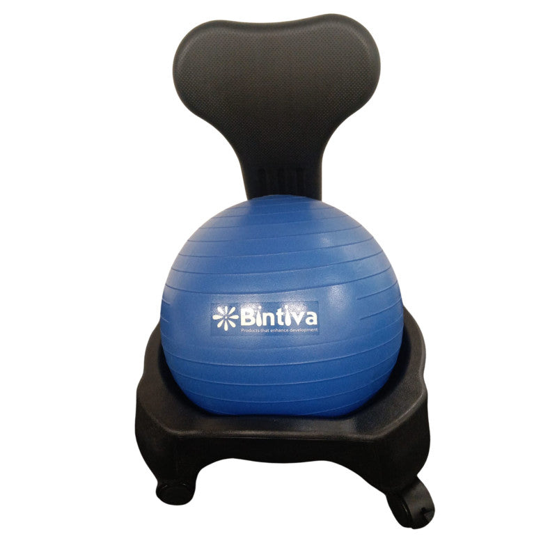 STABILITY BALL CHAIR CHILD BLK/BLU sensory