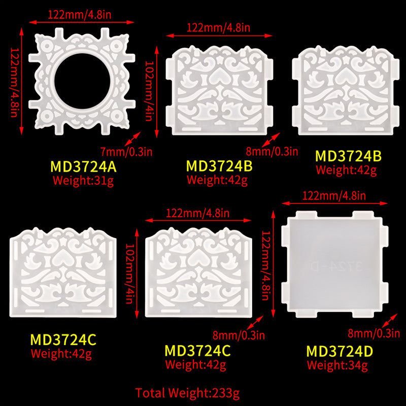 DIY Tissue Box Crystal Epoxy Mould