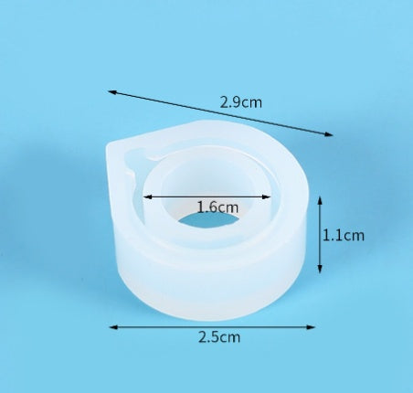 DIY Crystal Epoxy Mould Ring Set