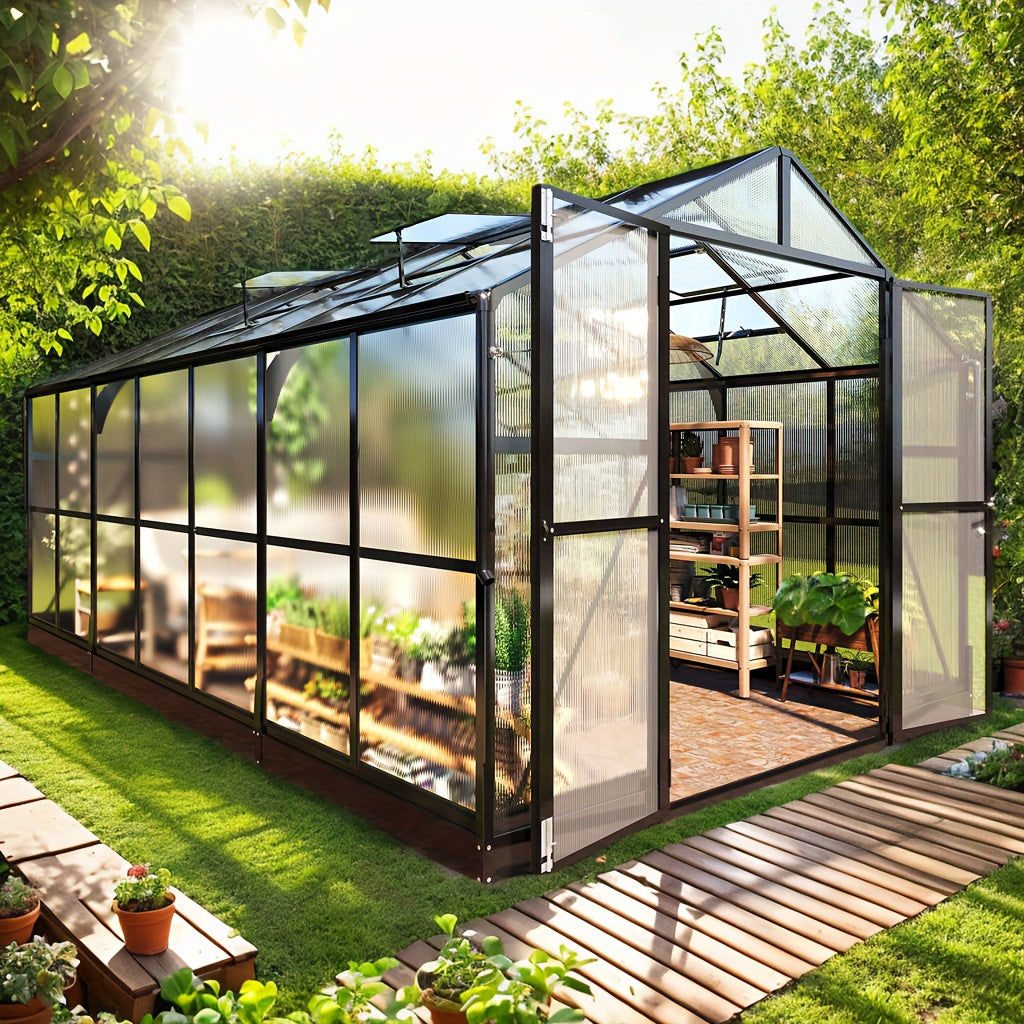 Premium 8x18ft Polycarbonate Greenhouse