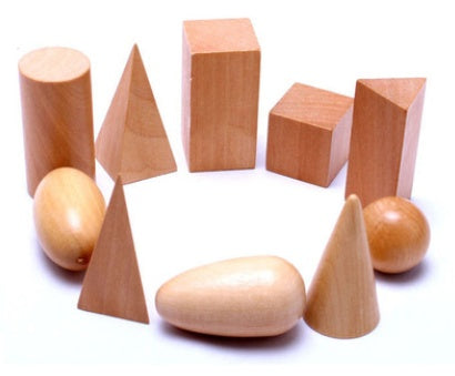 Montessori geometric three-dimensional Shapes
