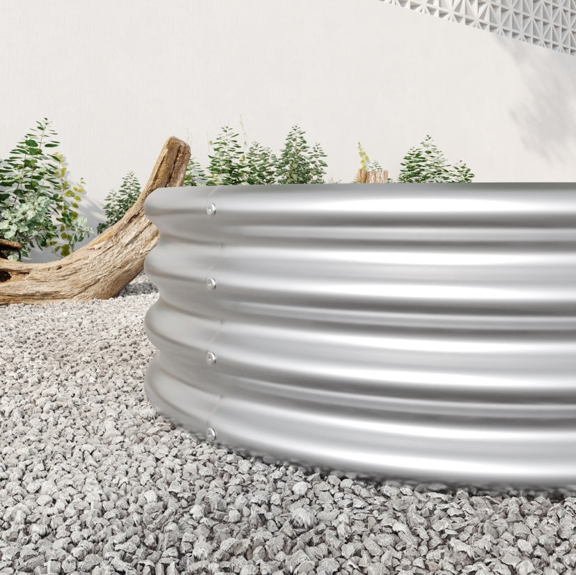 Oval Large Metal Raised Garden Bed For Plants