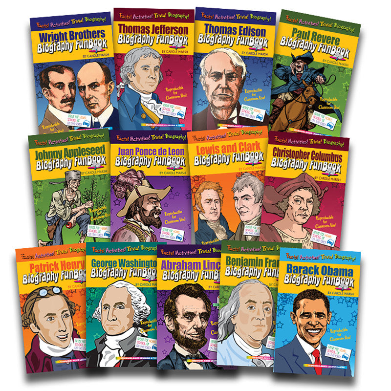 BIOGRAPHY FUNBOOKS PRESIDENTS INVENTORS & EXPLORERS HISTORY BOOK